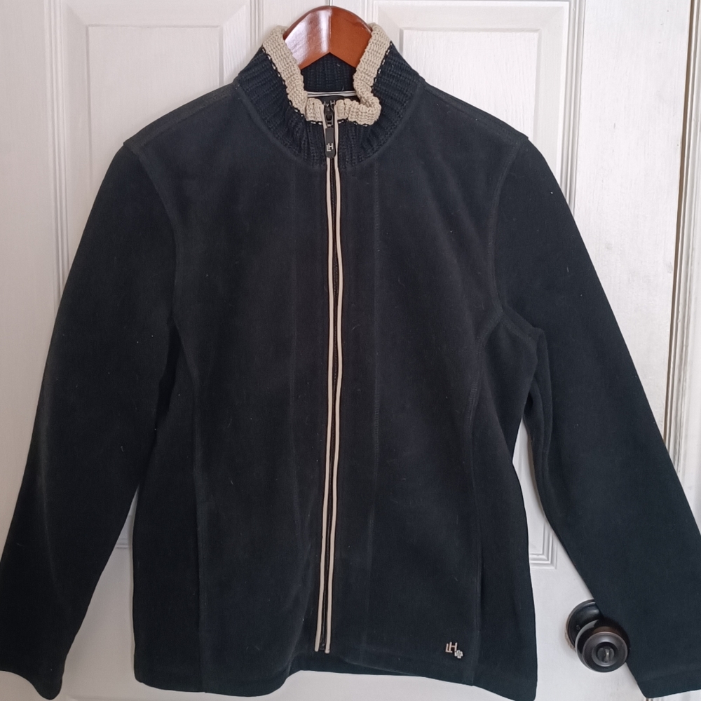Lady Hathaway Small Black zip up jumper sweater